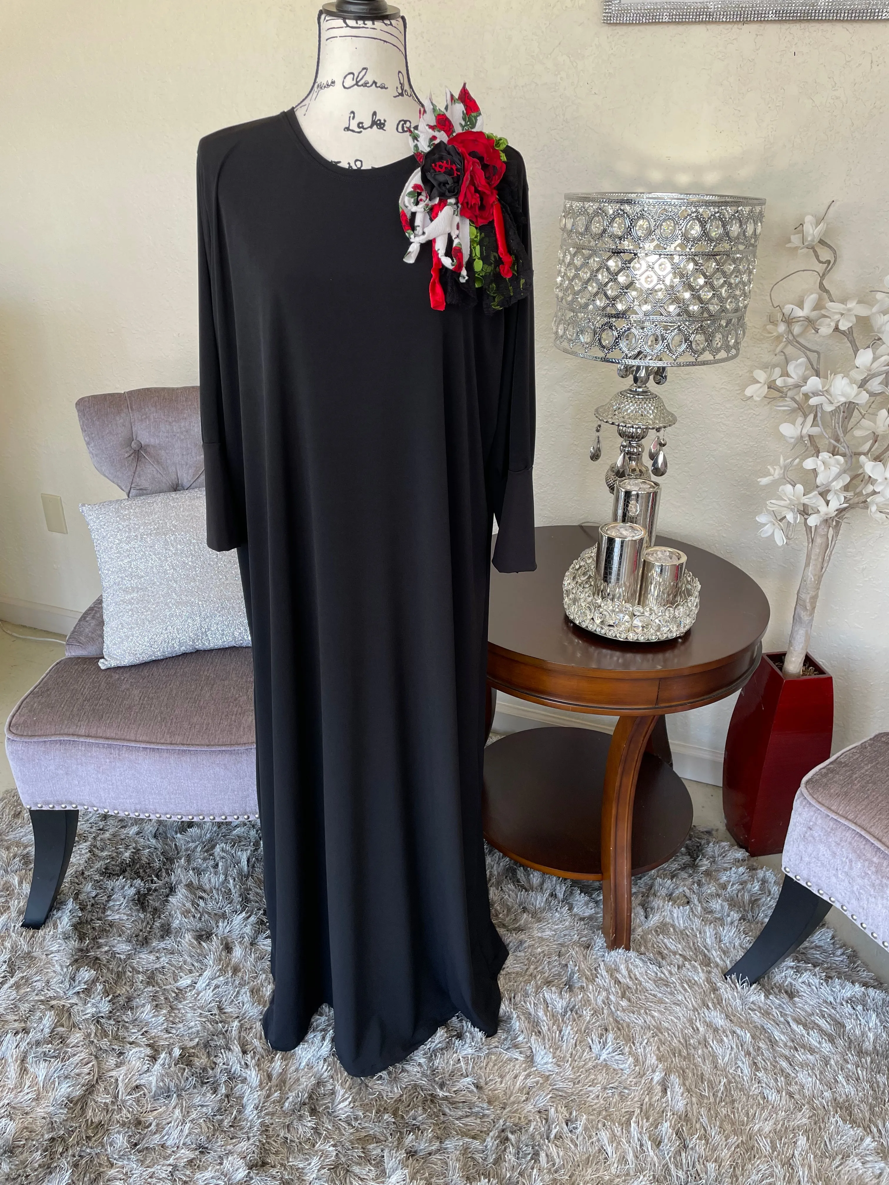 Allie Black ITY Layering Dress (PL)