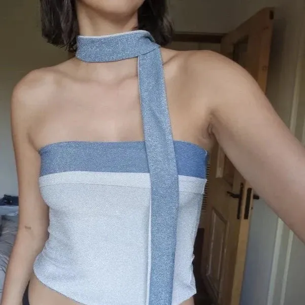 Allira Reversible Glitter Tube Top 