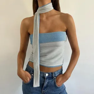 Allira Reversible Glitter Tube Top 