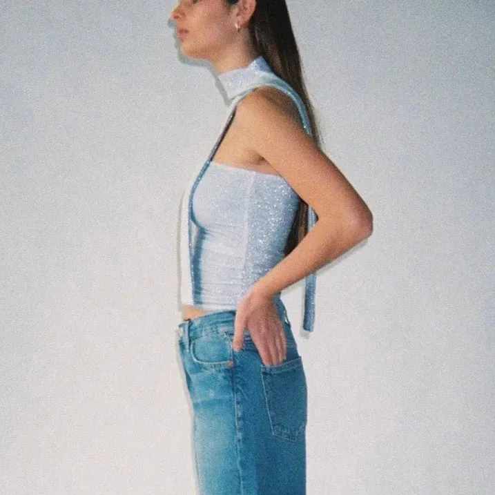 Allira Reversible Glitter Tube Top 