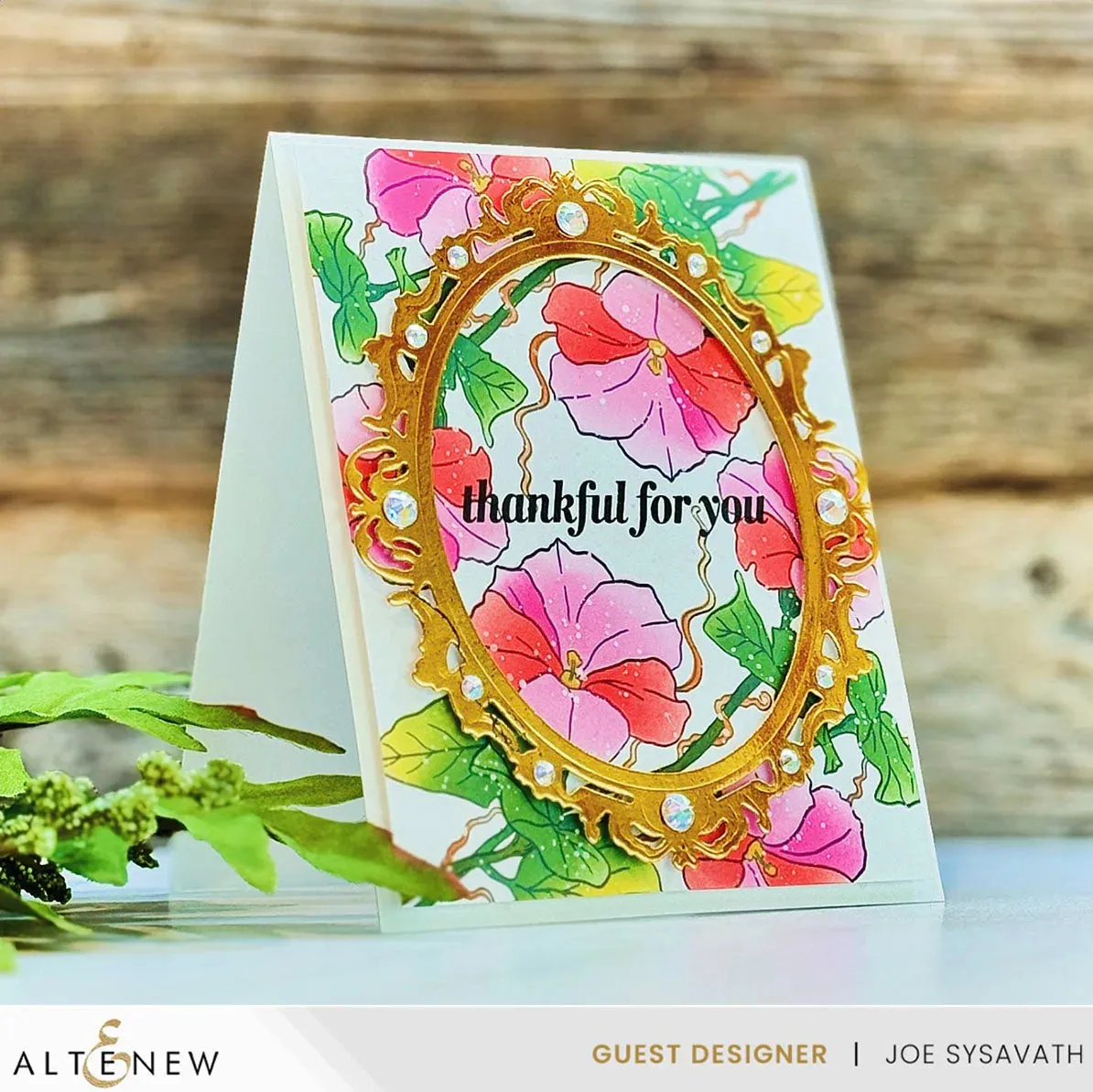 Altenew Bouquet of Poppies Simple Colouring & Layering Stencil Set