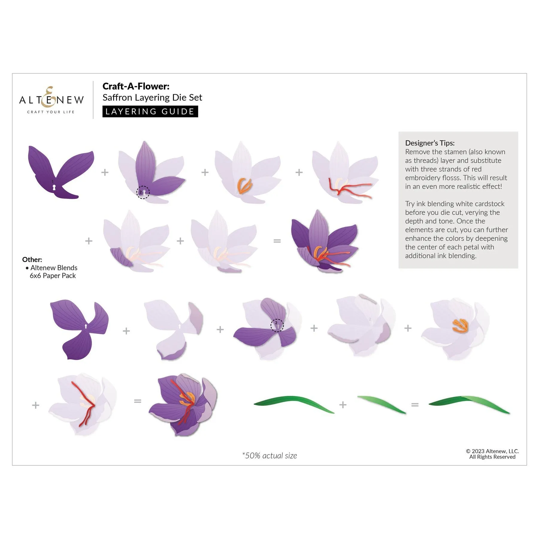 Altenew - Dies - Craft-A-Flower: Saffron Layering