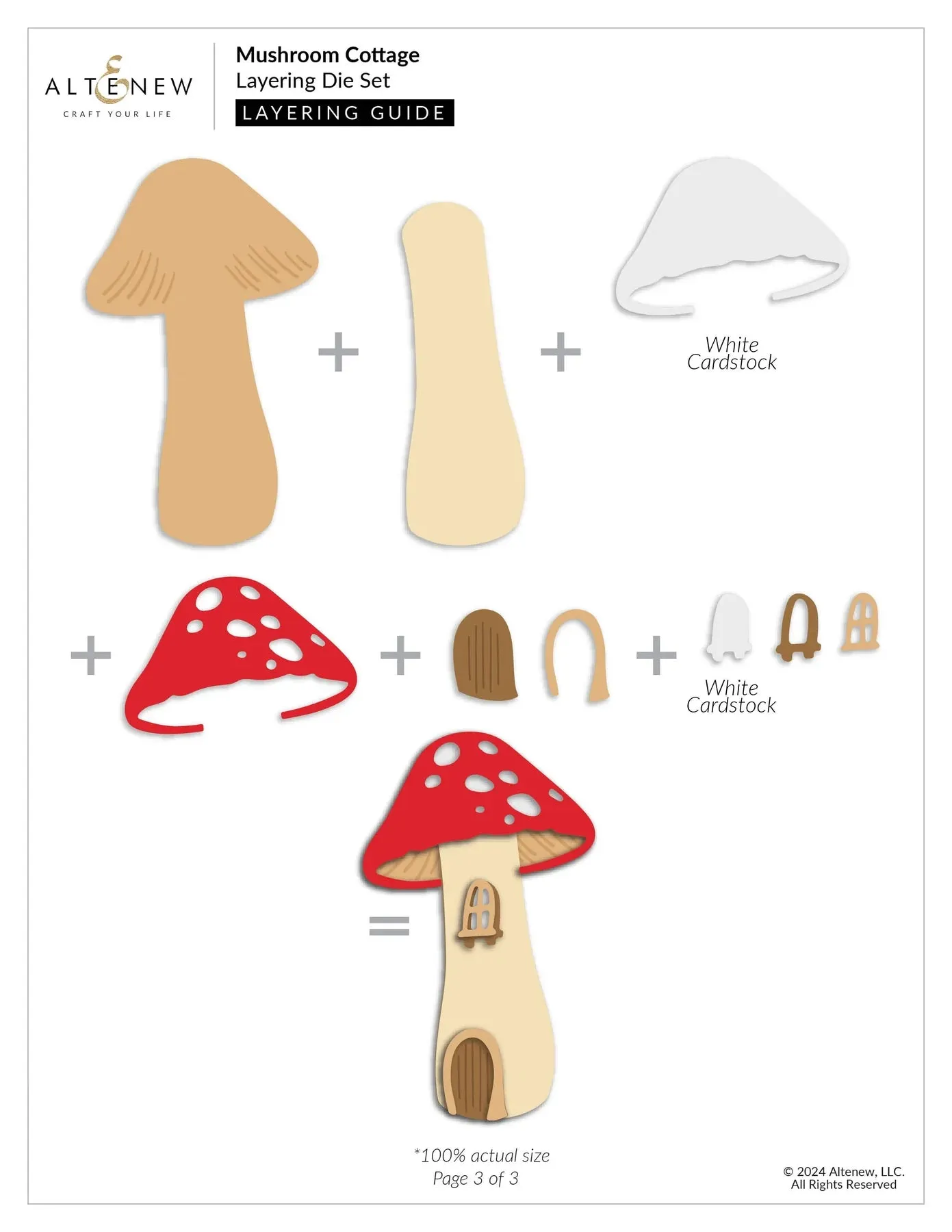 Altenew Mushroom Cottage Layering Die Set