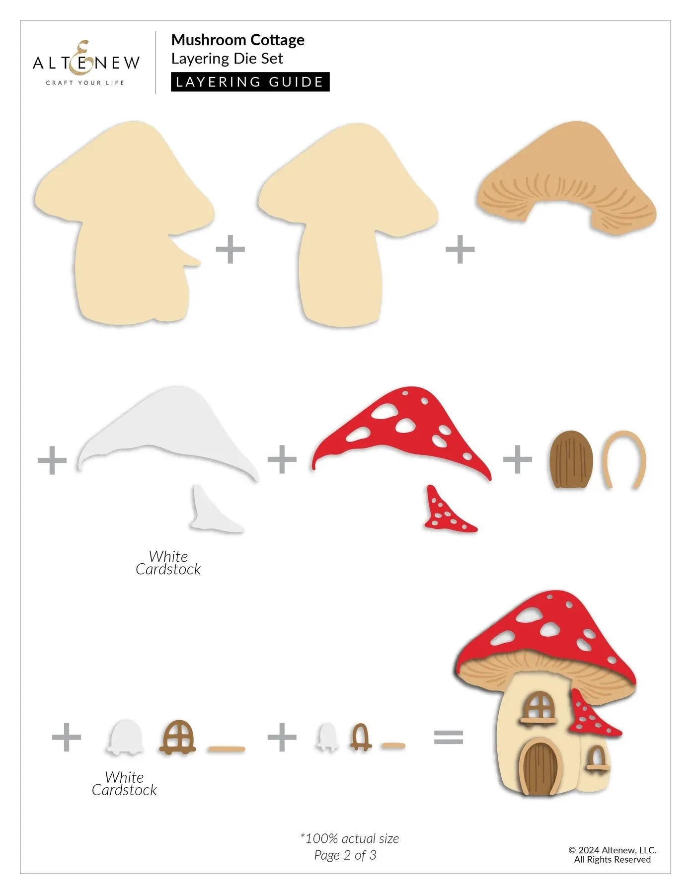 Altenew Mushroom Cottage Layering Die Set
