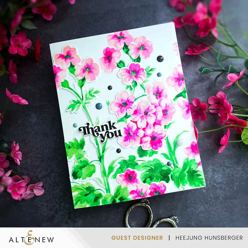 Altenew Stencil Art: Painted Geraniums Layering Stencil Set (6 in 1)