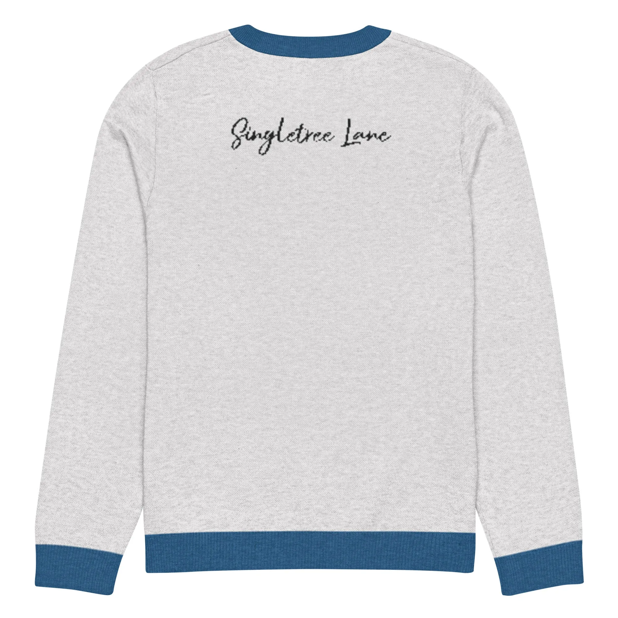 America USA Knitted Crewneck Sweater