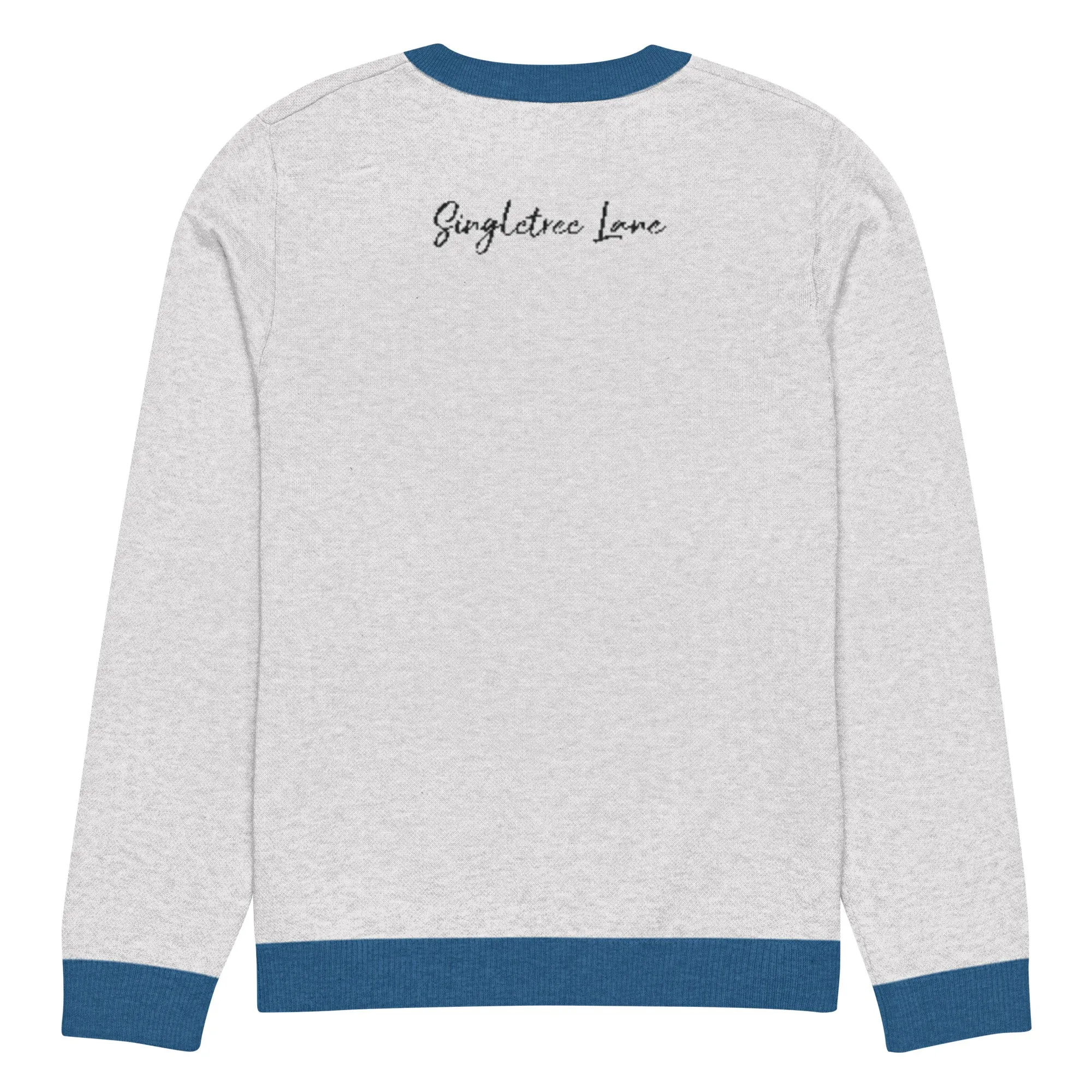 America USA Knitted Crewneck Sweater