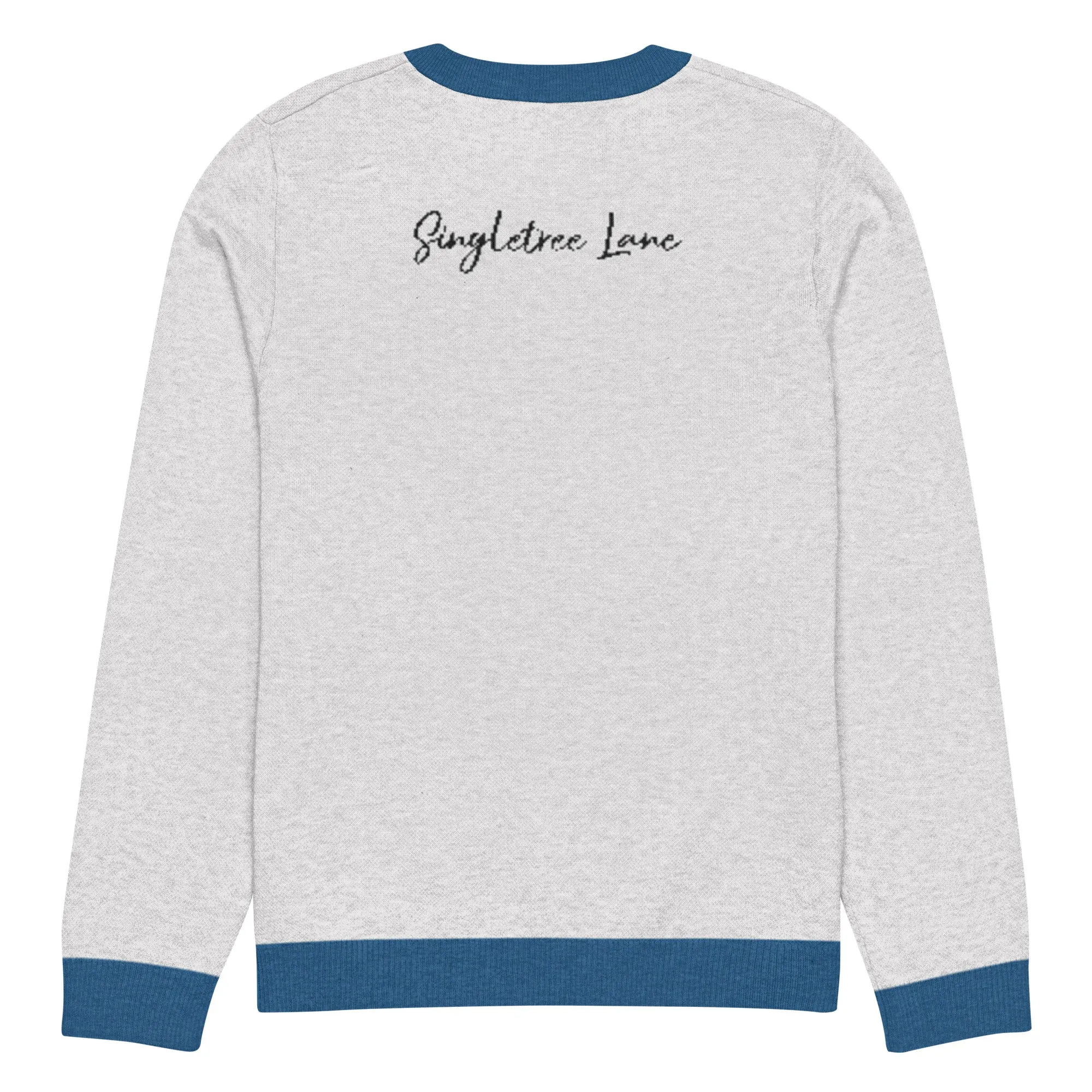 America USA Knitted Crewneck Sweater