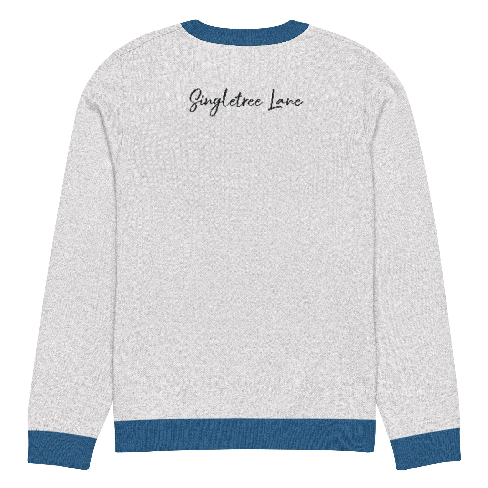 America USA Knitted Crewneck Sweater