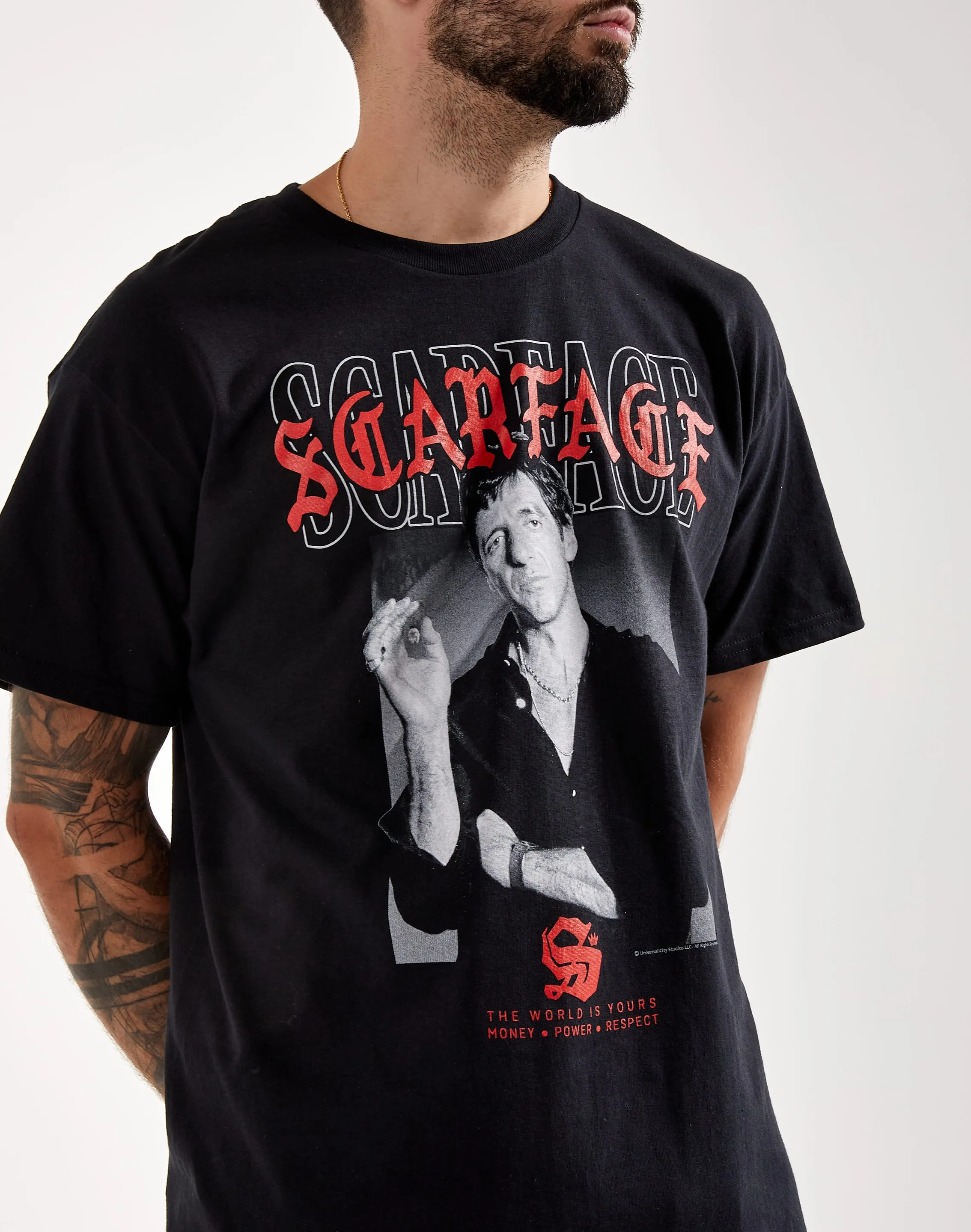 American Classics Scarface Text Layering 2 Tee