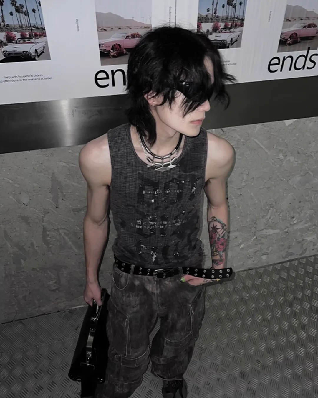 American Punk Slim Sleeveless T-Shirt SLW0012