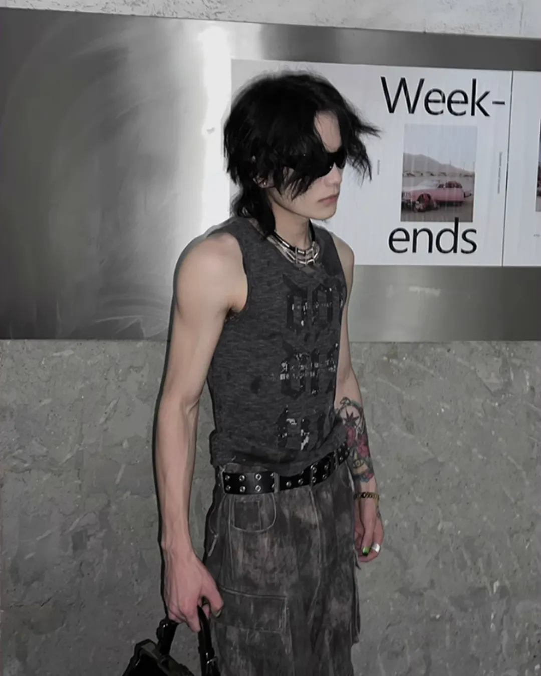 American Punk Slim Sleeveless T-Shirt SLW0012