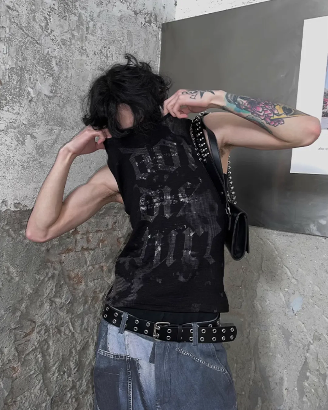 American Punk Slim Sleeveless T-Shirt SLW0012