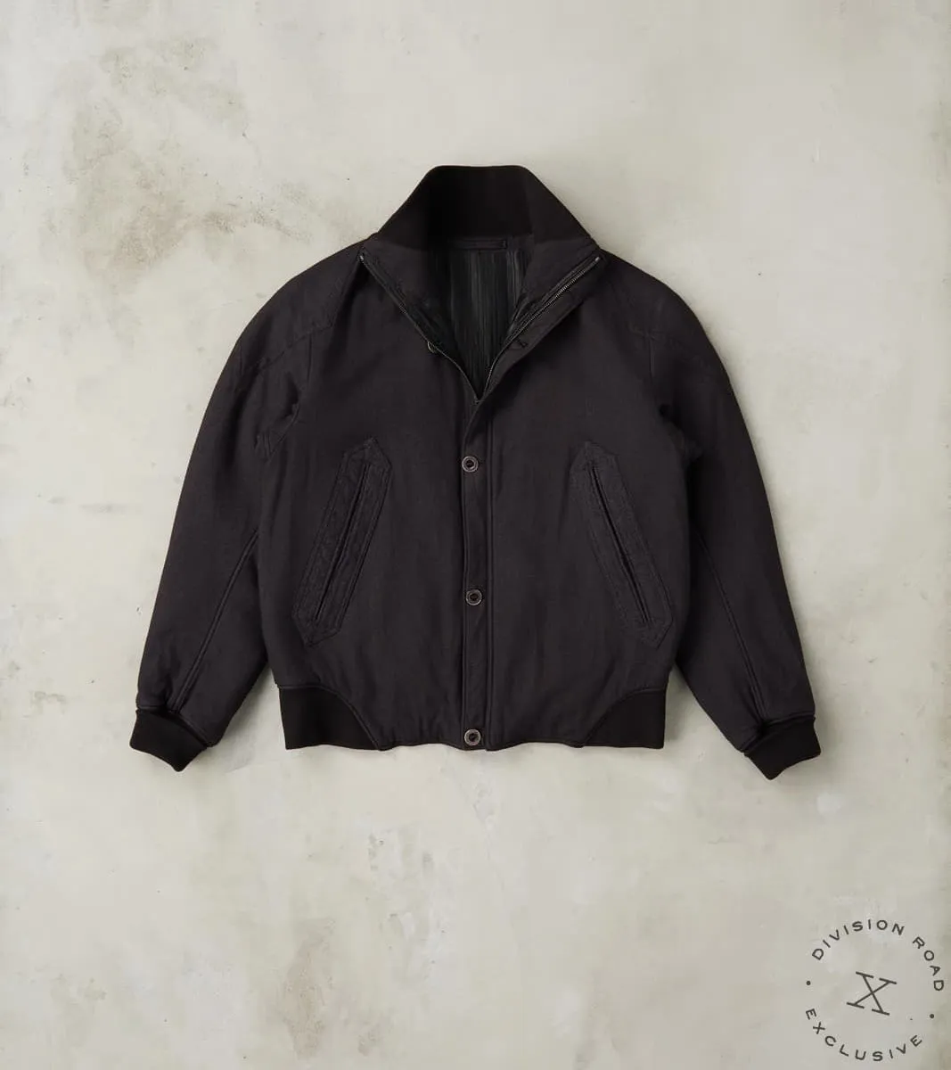 American Vector Bomber - Aubergine Tussah Silk Herringbone