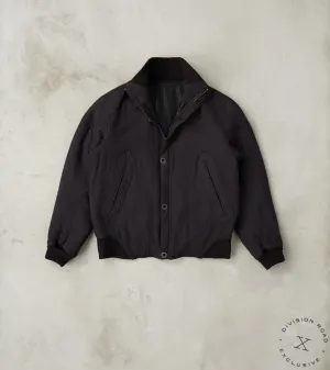 American Vector Bomber - Aubergine Tussah Silk Herringbone