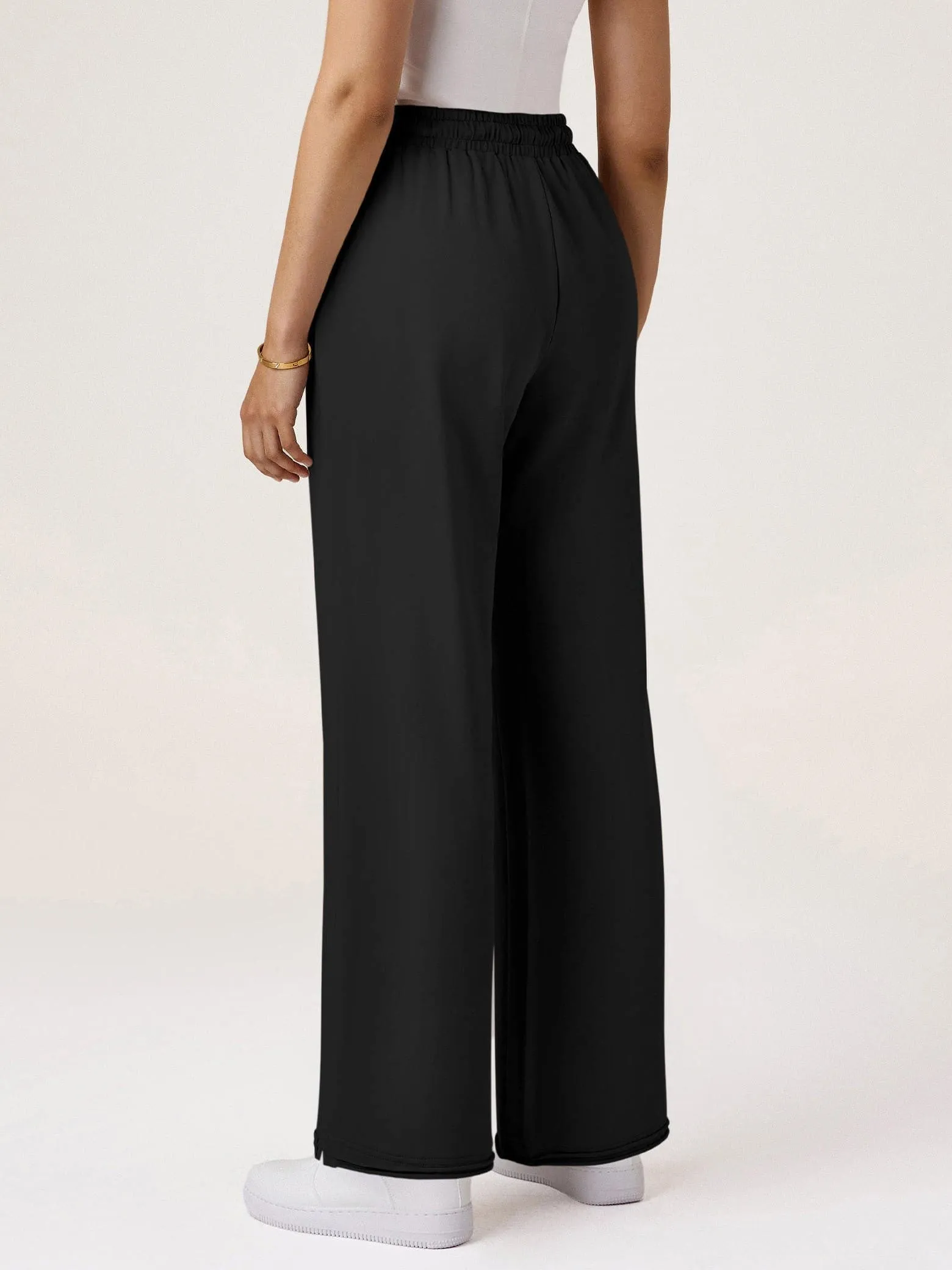 Amoretu High Waist Insert Pocket Embroidery Pants