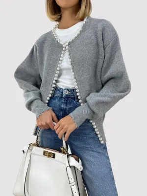 Ancien | Luxurious Women's Pearl Cardigan