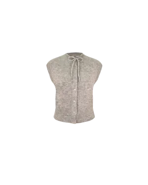 ANNIE VEST GREY MARLE