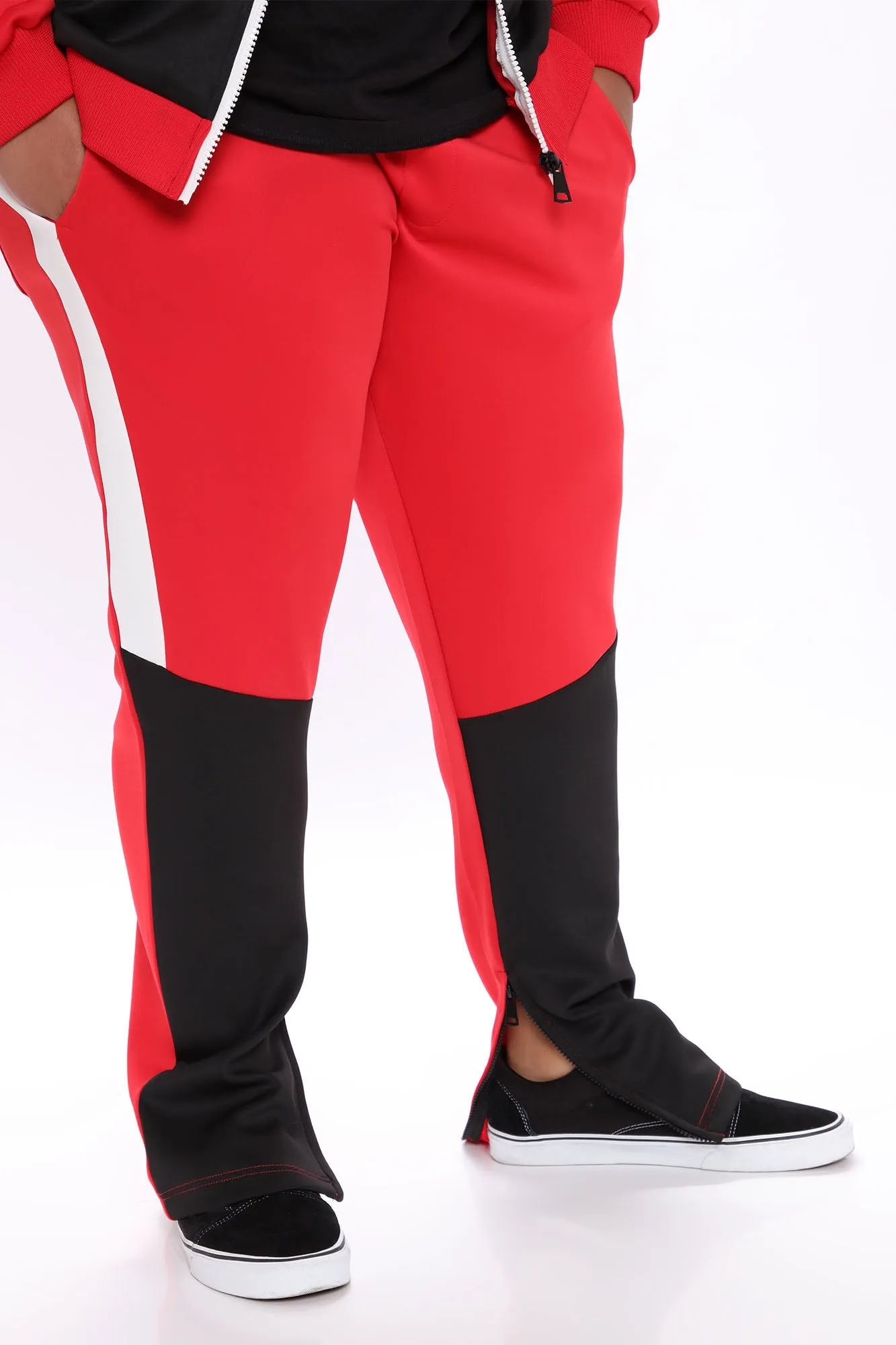 Arlo Track Pant - Red/Combo