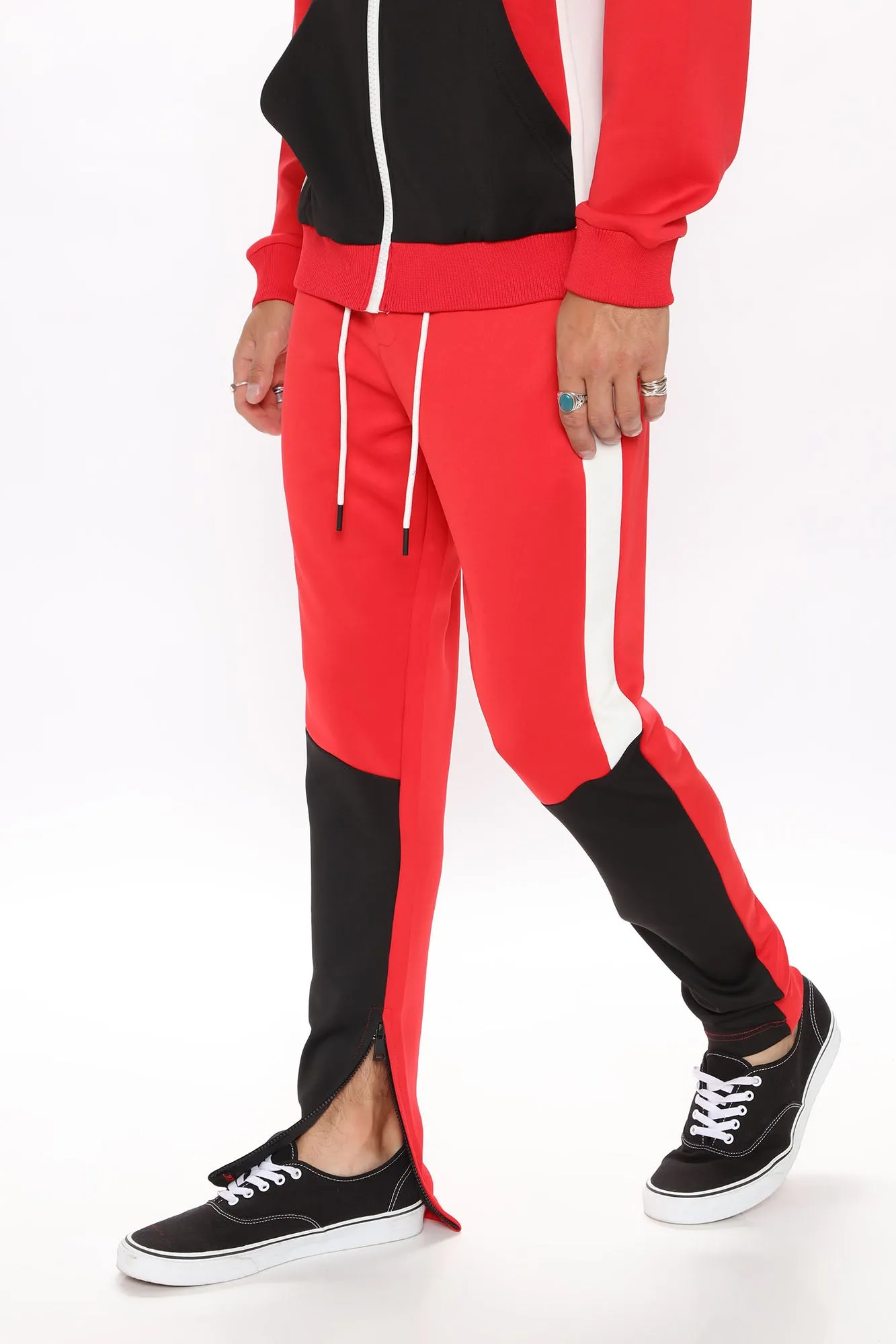 Arlo Track Pant - Red/Combo