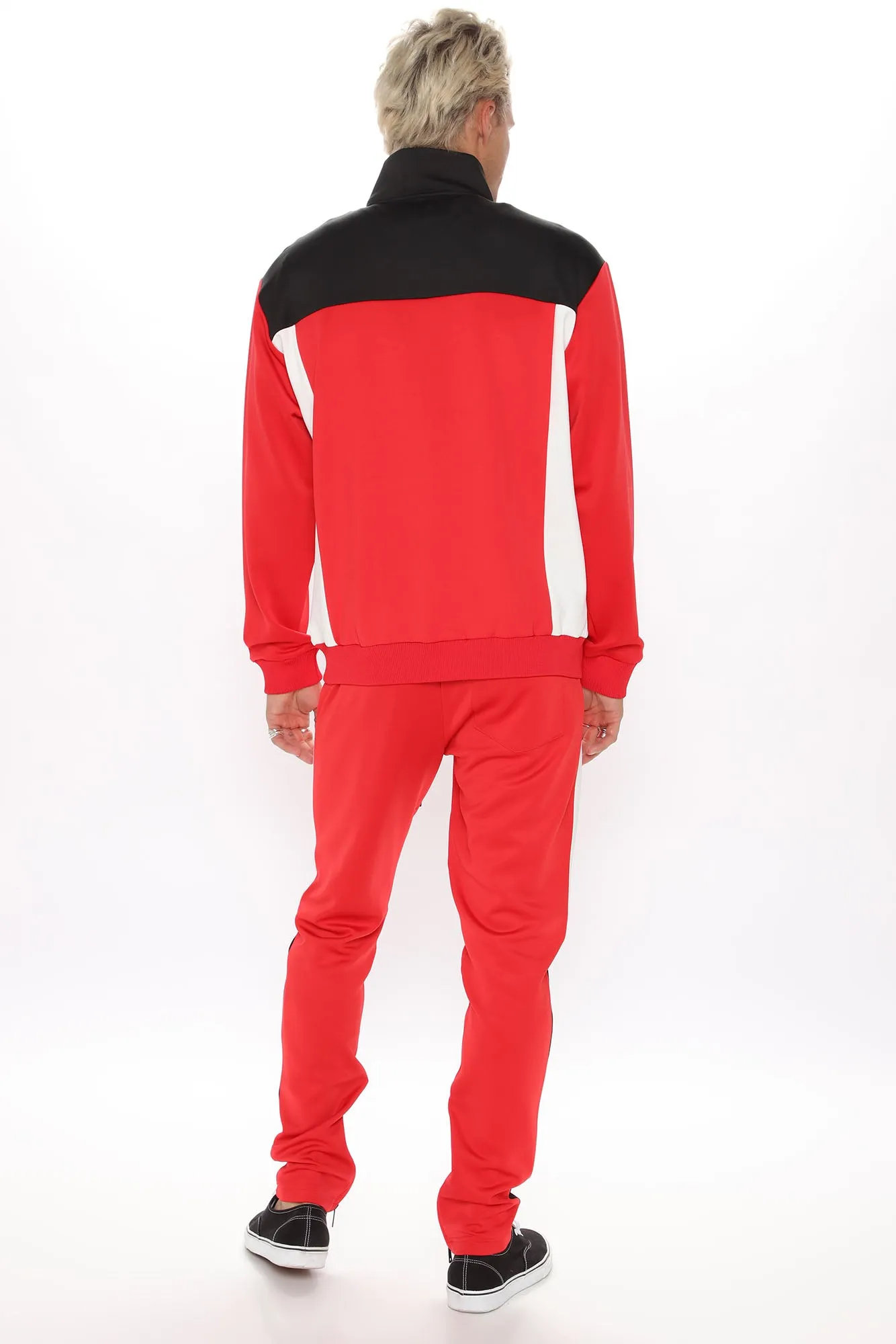 Arlo Track Pant - Red/Combo