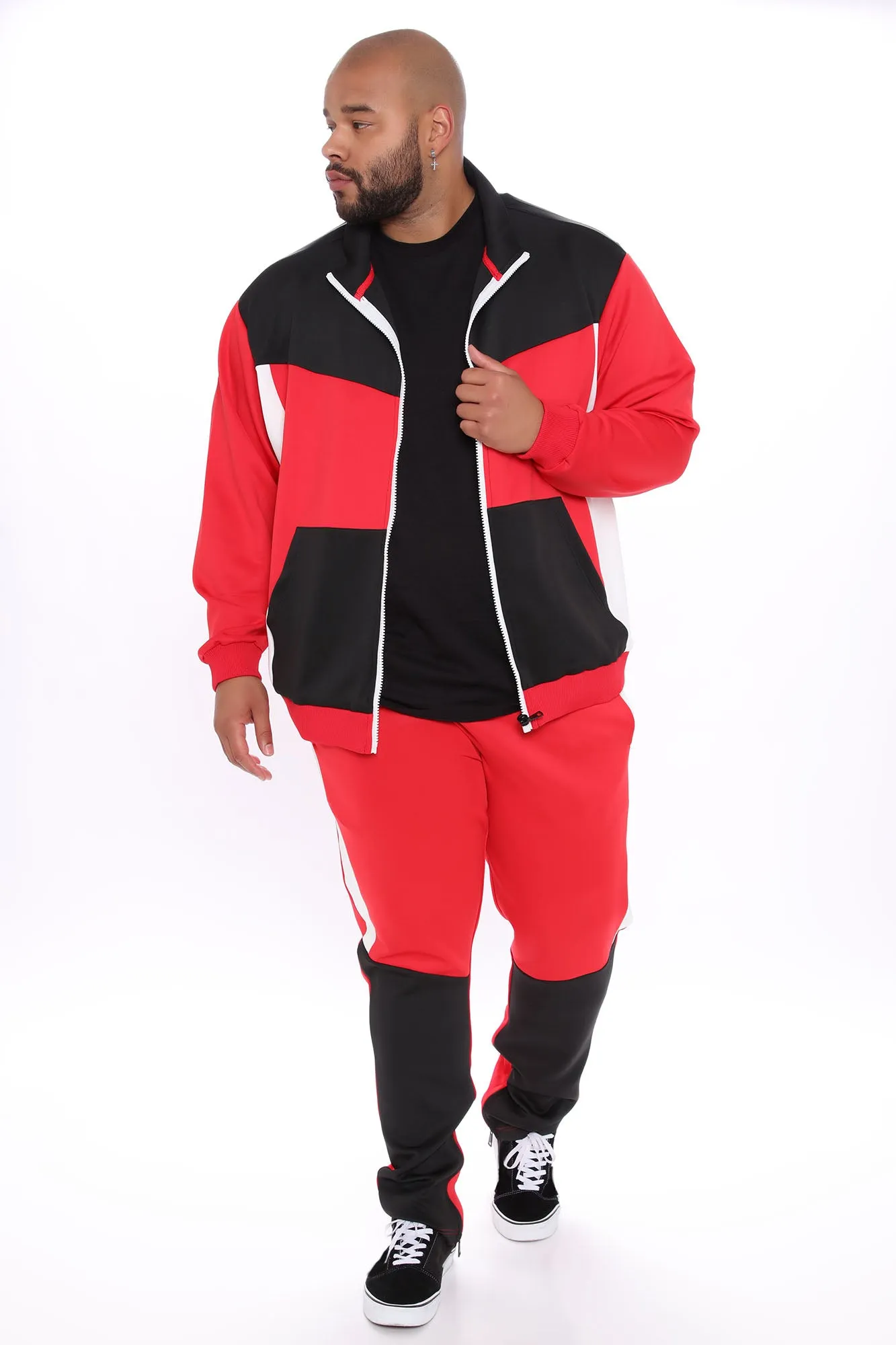 Arlo Track Pant - Red/Combo
