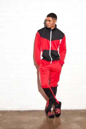 Arlo Track Pant - Red/Combo