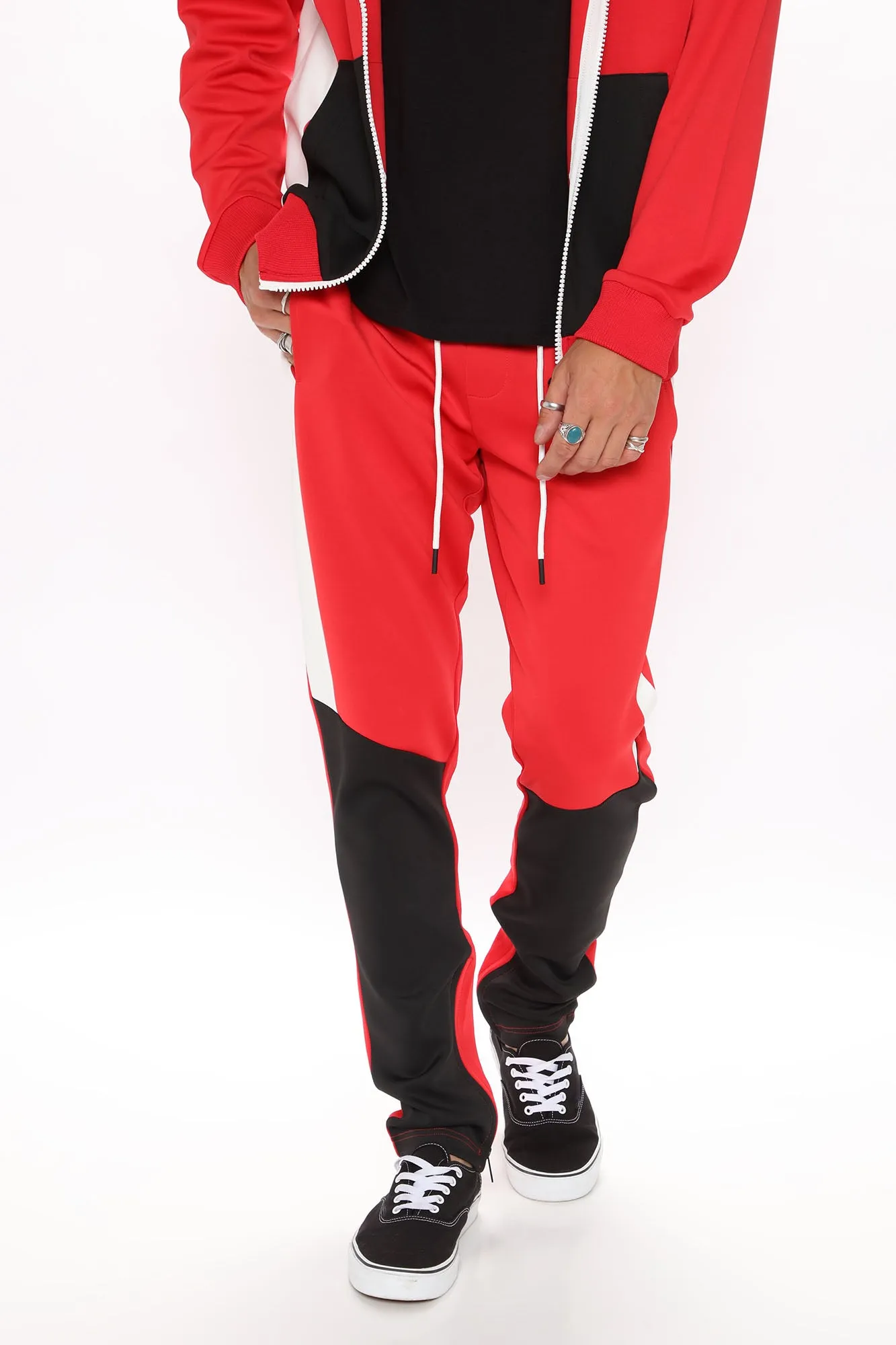 Arlo Track Pant - Red/Combo