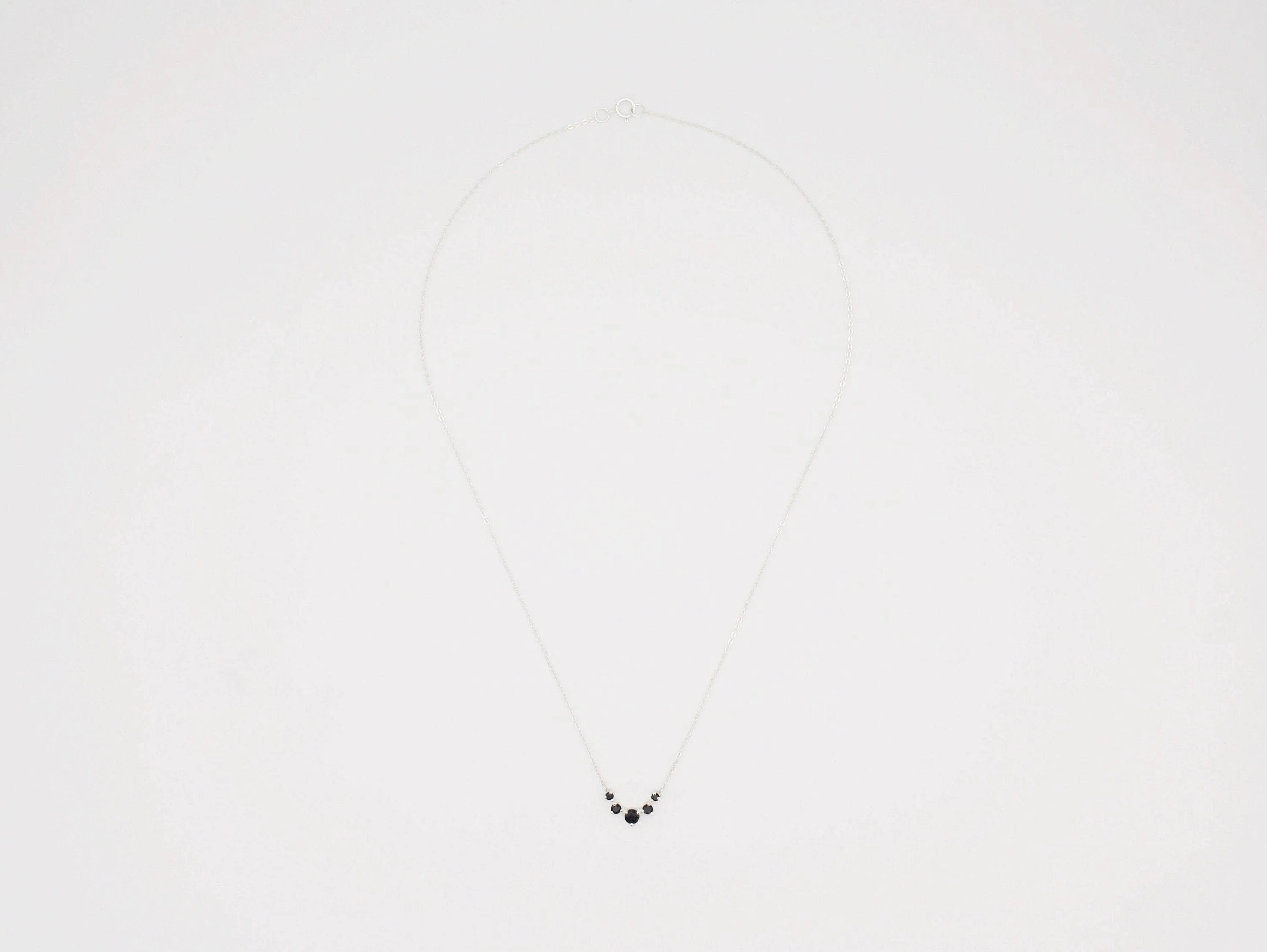 Artemis Necklace in Black Spinel