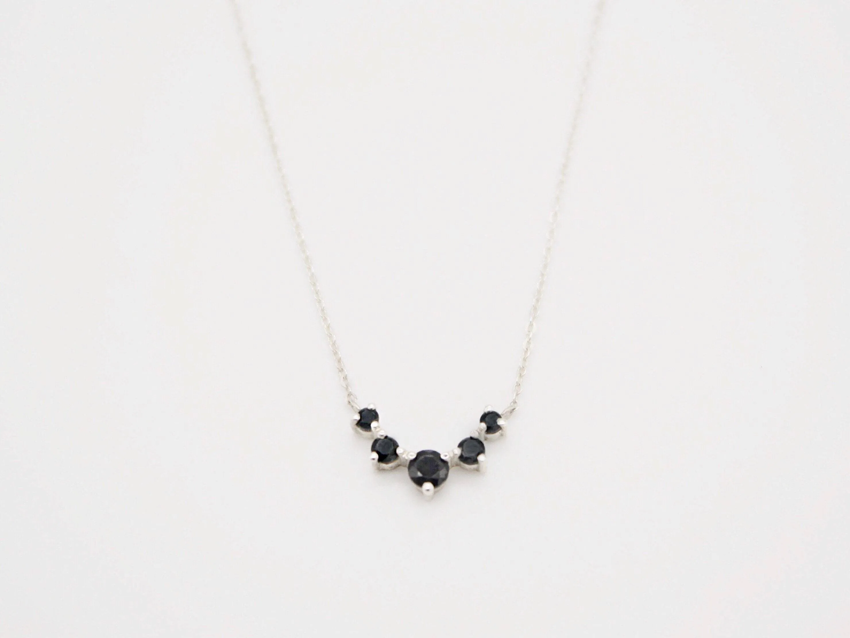 Artemis Necklace in Black Spinel