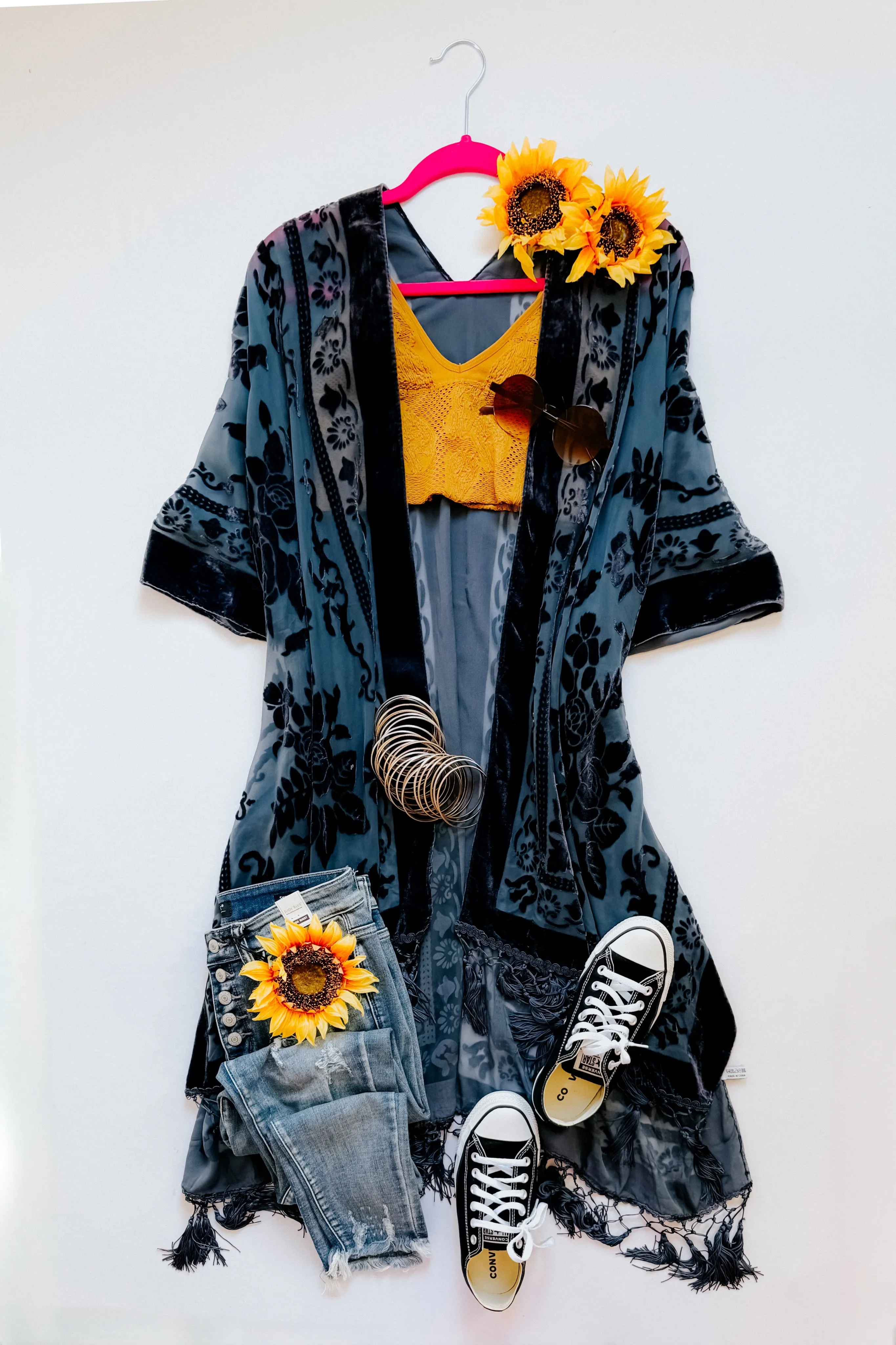Arya Velvet Mesh Tapestry Layering Piece