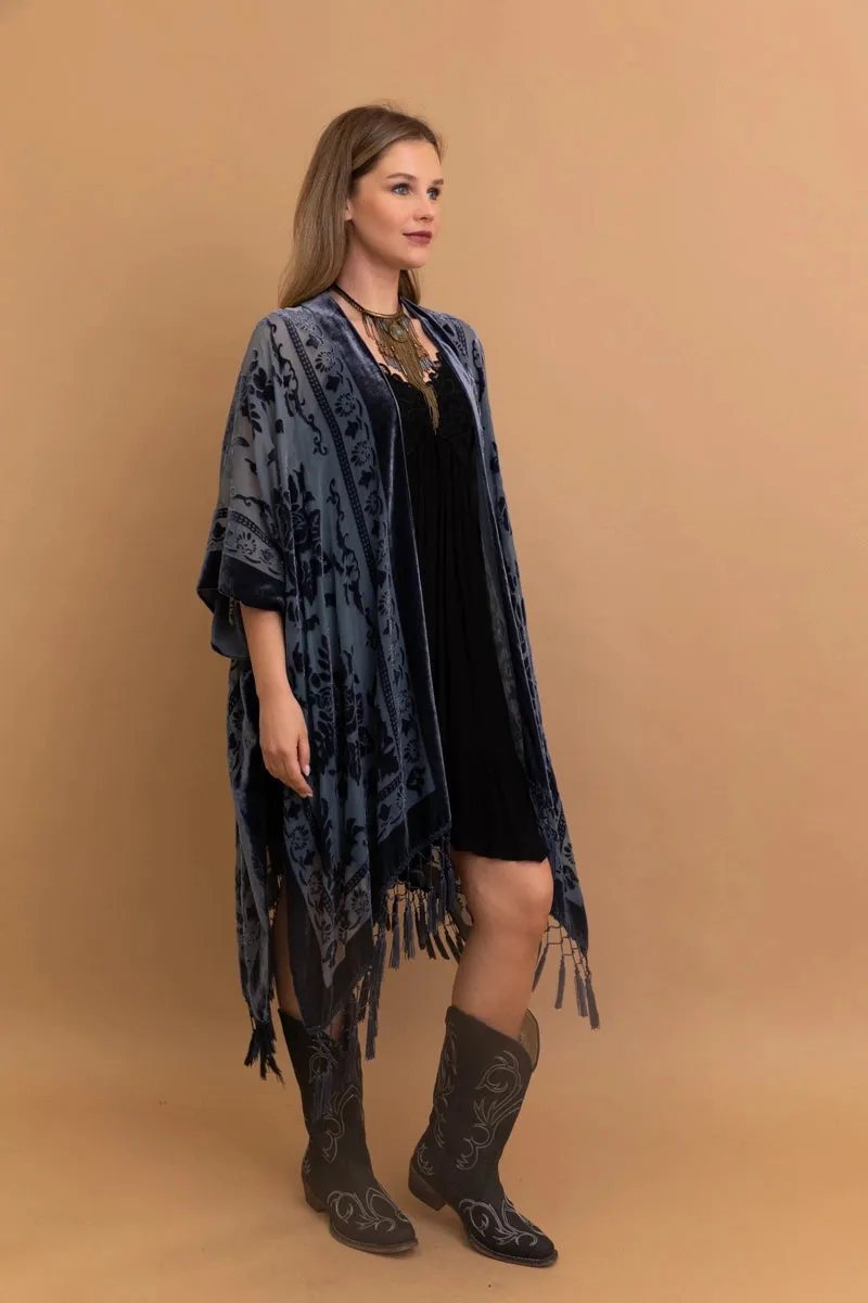 Arya Velvet Mesh Tapestry Layering Piece