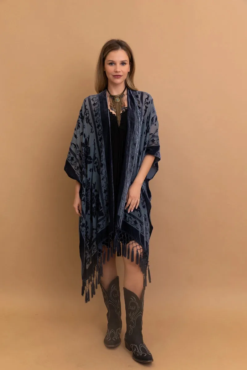 Arya Velvet Mesh Tapestry Layering Piece