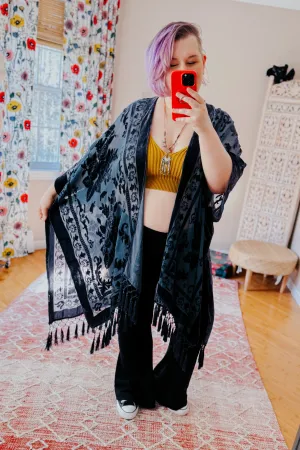 Arya Velvet Mesh Tapestry Layering Piece