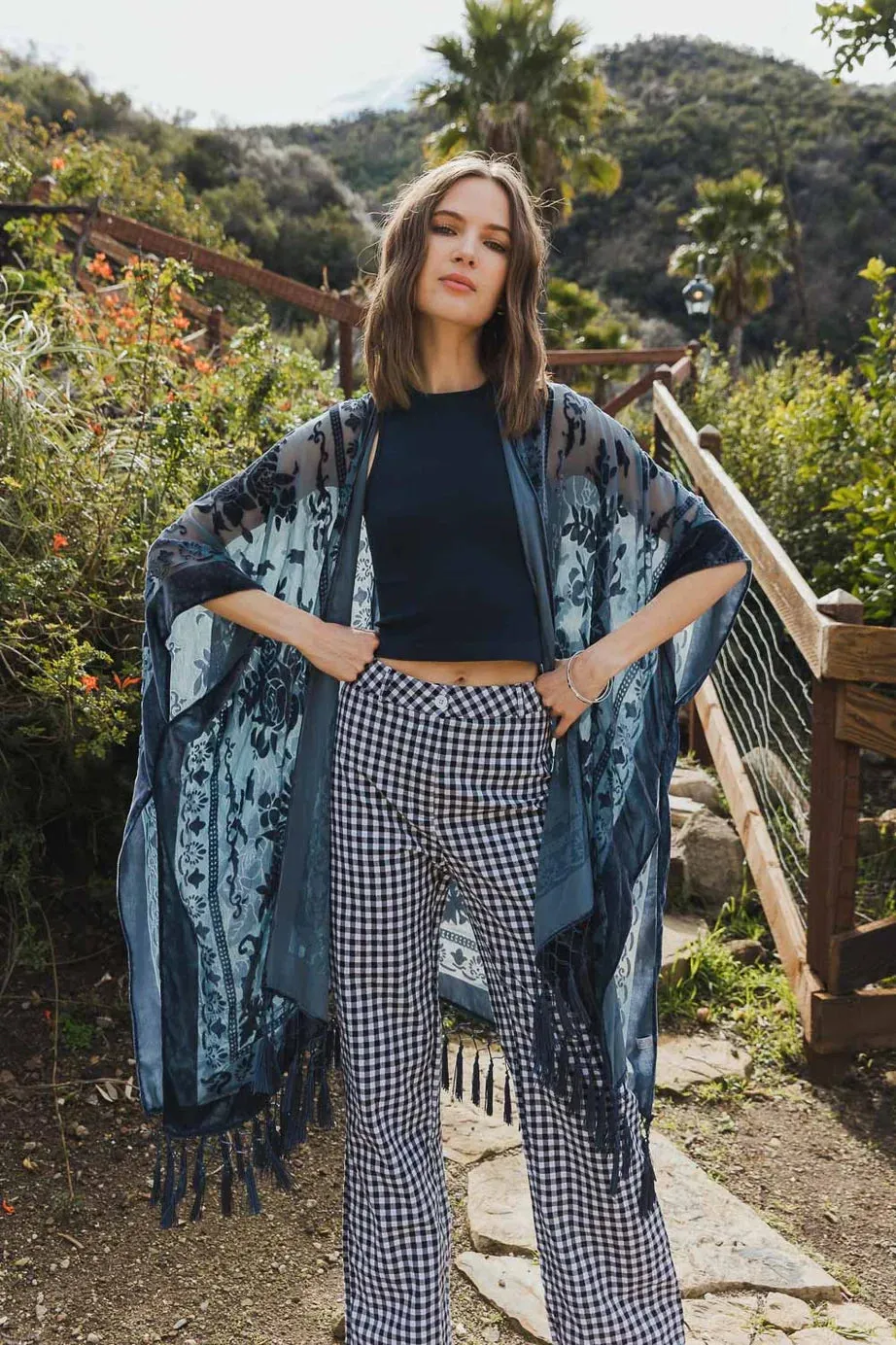 Arya Velvet Mesh Tapestry Layering Piece