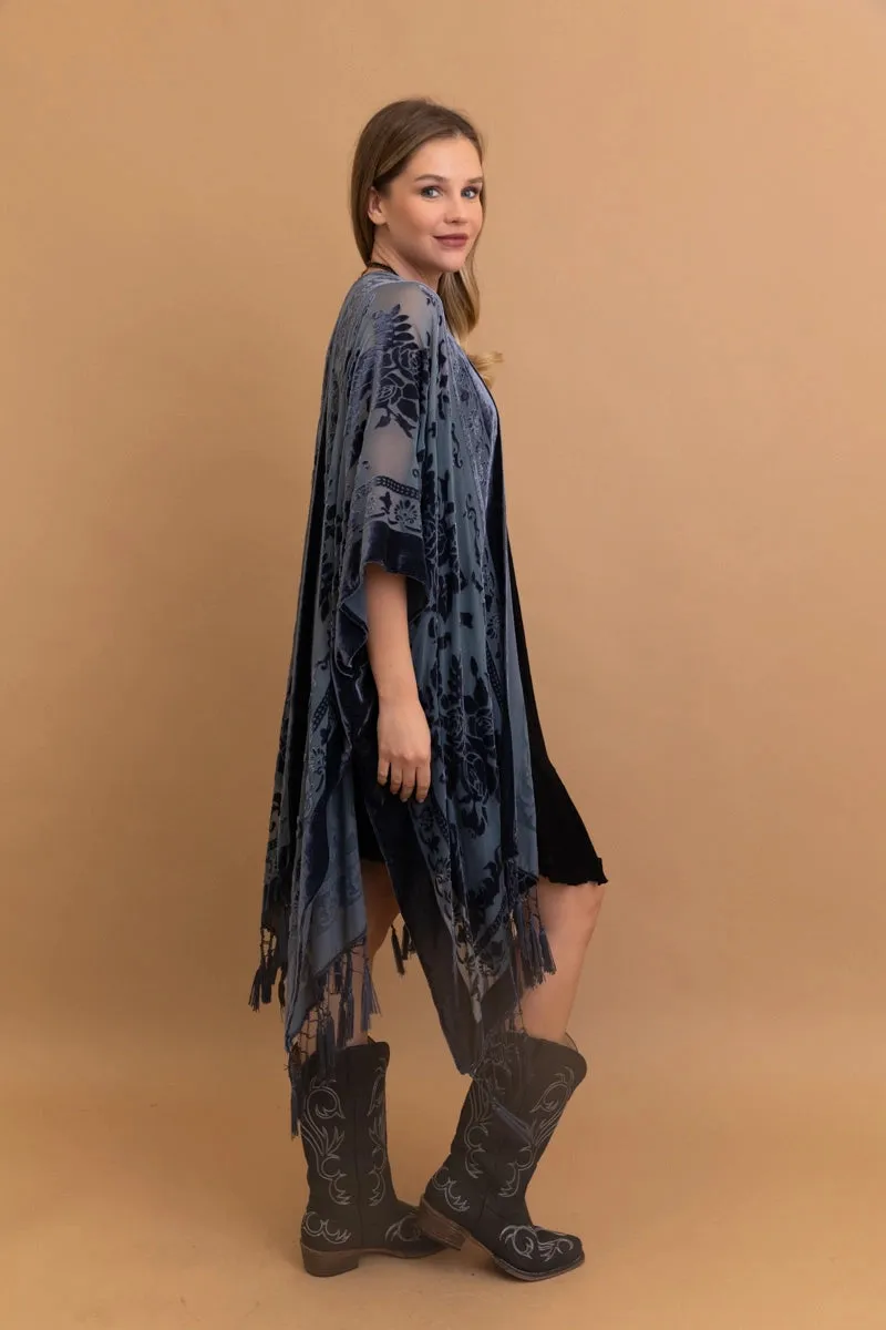 Arya Velvet Mesh Tapestry Layering Piece