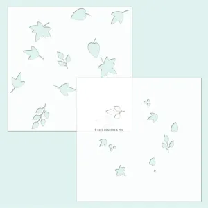 Autumn Hues Turnabout Stencils 6x6 2 pack