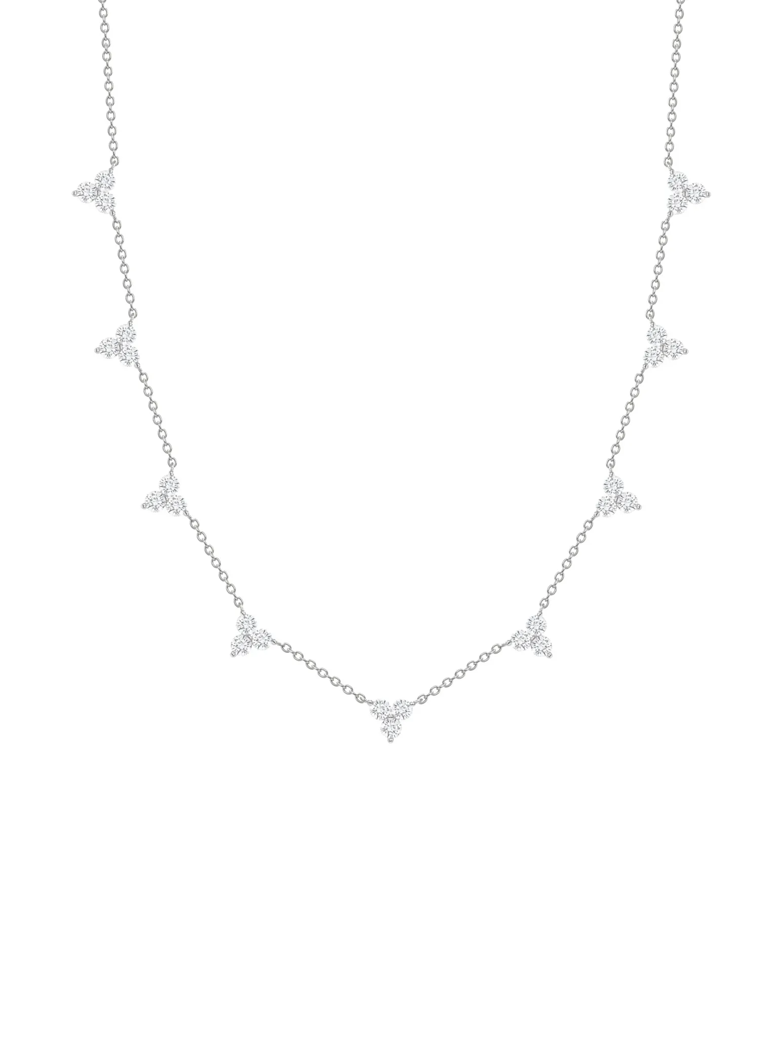 Autumn Trio Diamond Layering Necklace 14K
