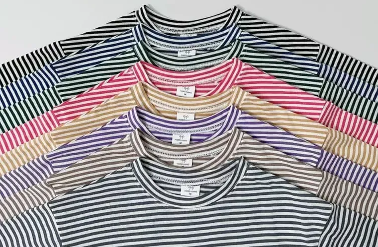 Basic Stripe Layering Tee - 6 Colors