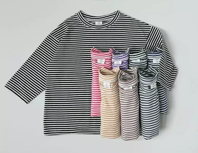 Basic Stripe Layering Tee - 6 Colors