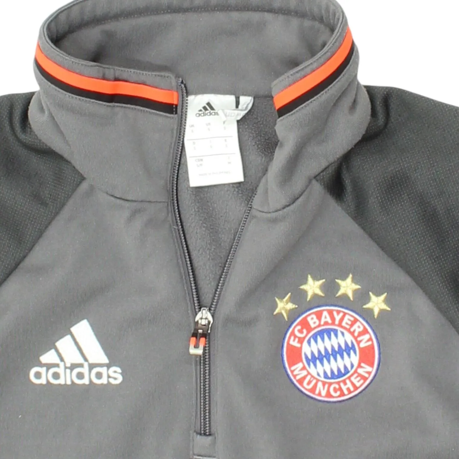 Bayern Munich Mens Grey Adidas Track Jacket | Football Tracksuit Top Sportswear