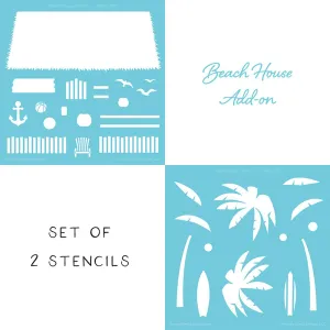 Beach House Stencils Set of 2