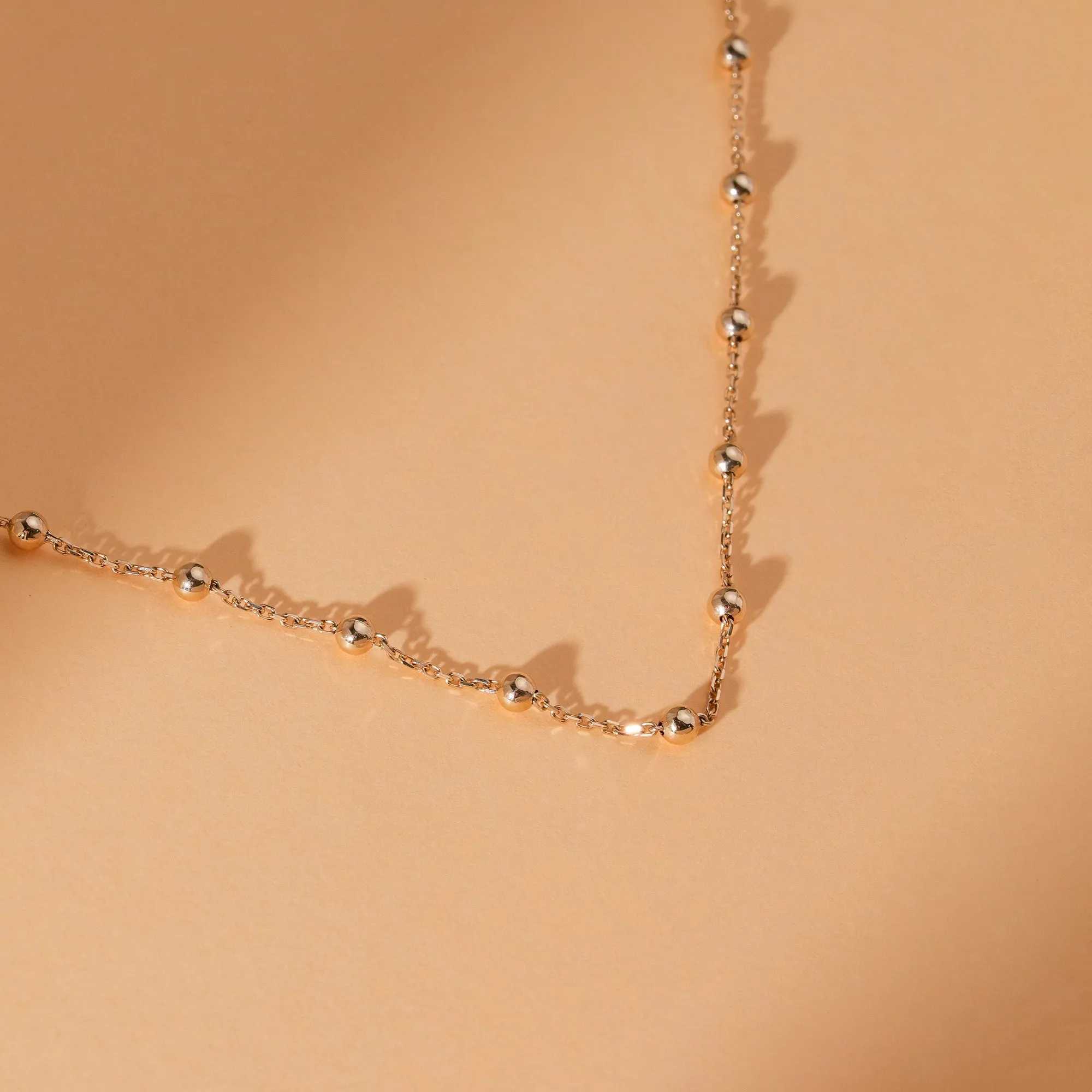 Beaded Station Necklace, Daphne