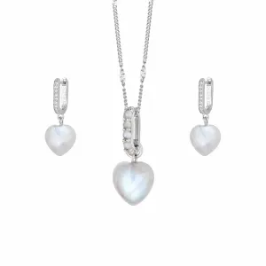 Beloved Moonstone Layering Set Sterling Silver