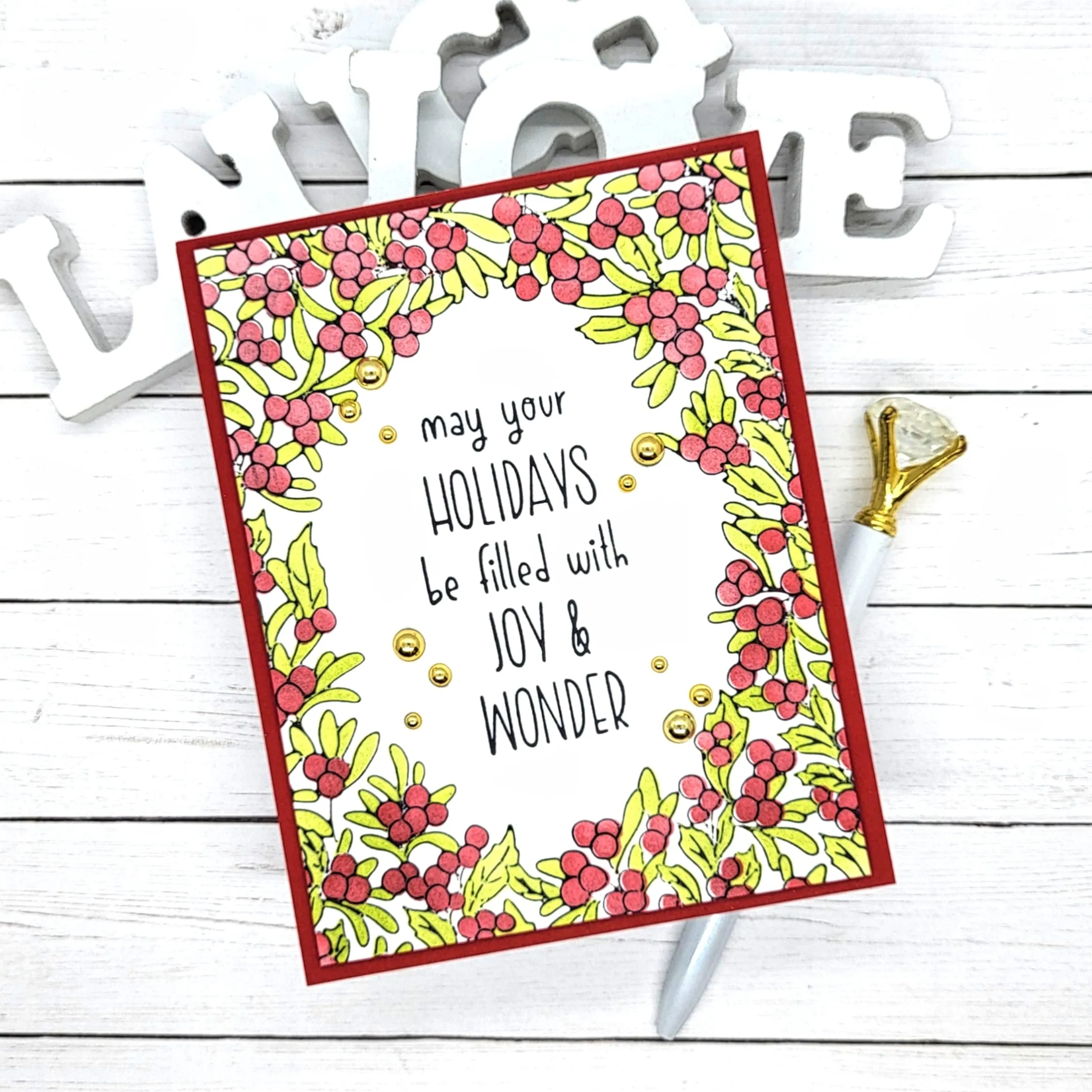 Berry Beautiful Window Layering Stencils - 2 Pack