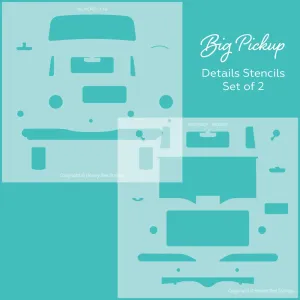 Big Pickup Details - Set of 2 Stencils