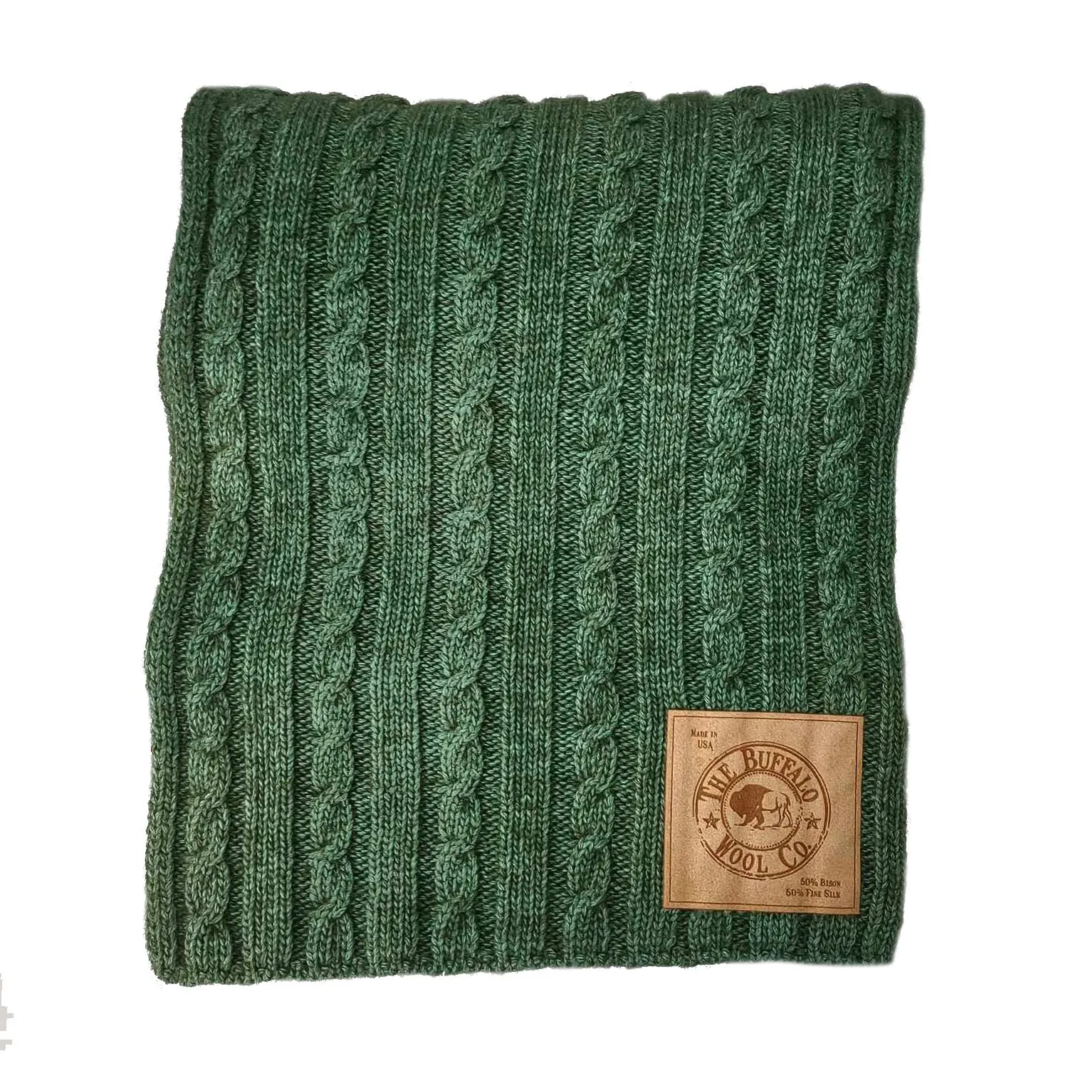 Bison/silk scarf