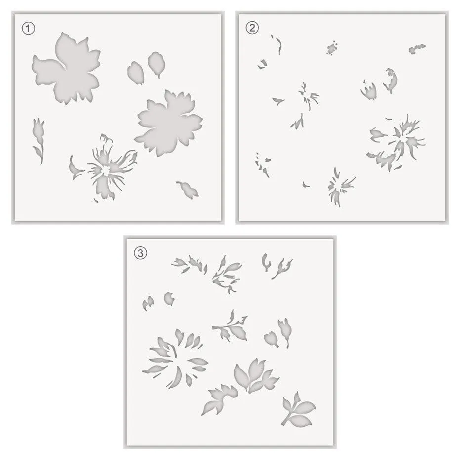Bitterroot Flower Layering Stencil (3 in 1)