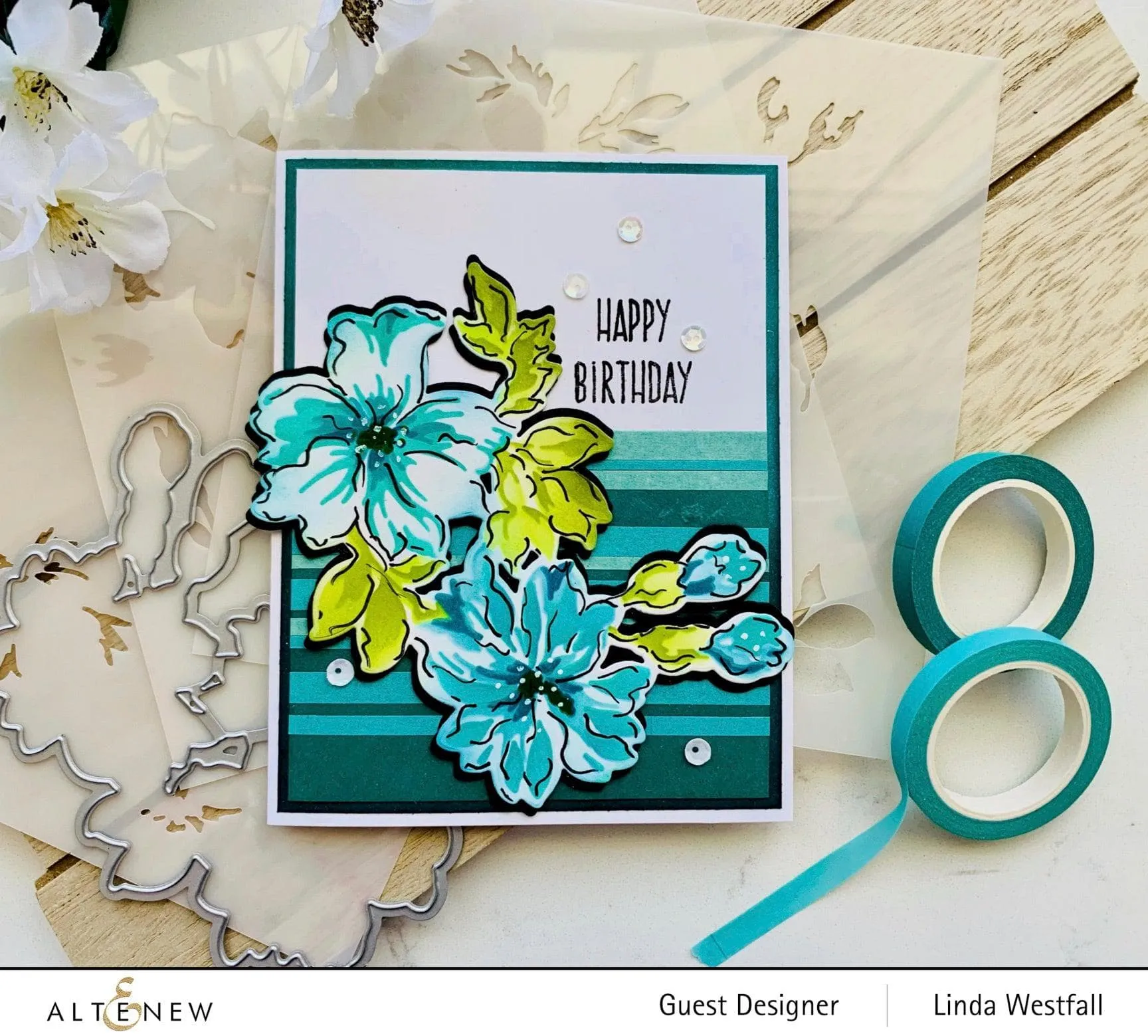 Bitterroot Flower Layering Stencil (3 in 1)