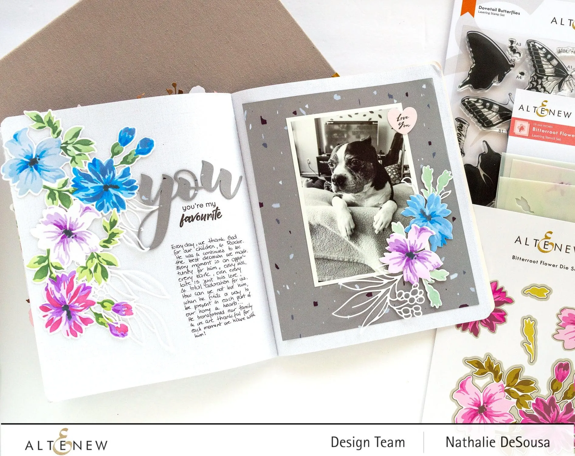 Bitterroot Flower Layering Stencil (3 in 1)